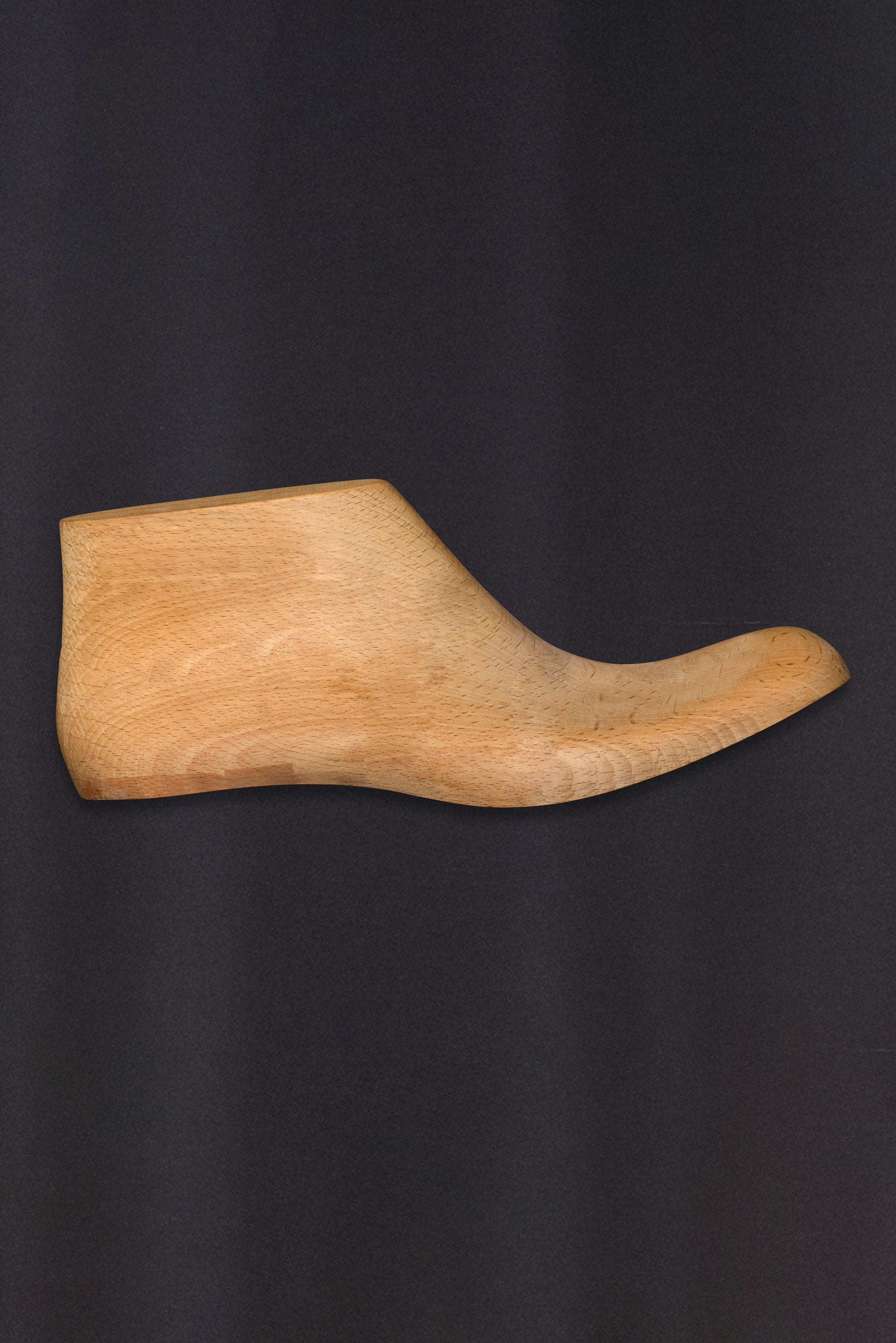 Mens Military Boot Bump Soft Square Toe - 25mm Heel Height / 25mm Toe Spring - Wooden Shoe Last - SIDE VIEW