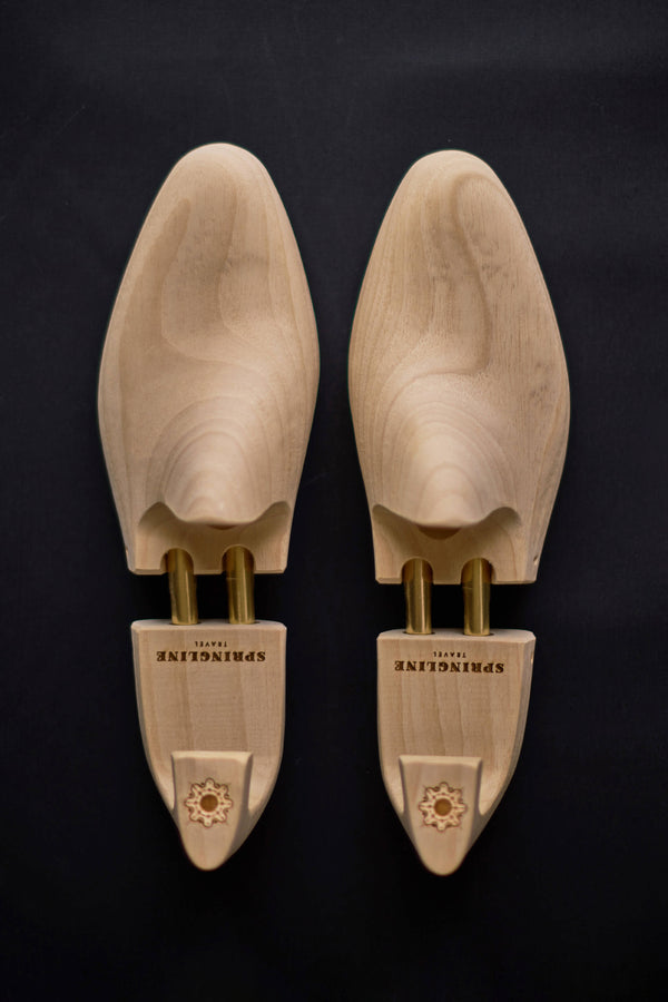 Travel Shoe Trees for Men | Lightweight Wooden Shoe Trees | Springline